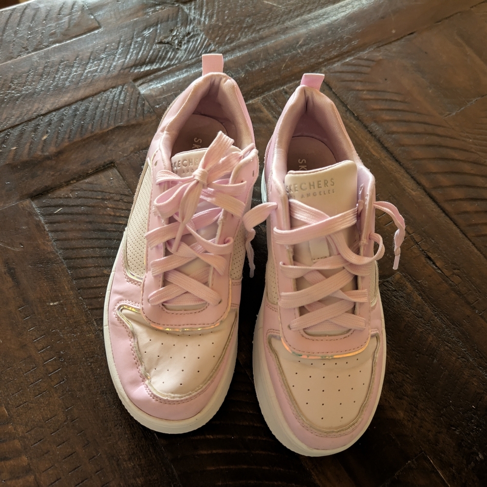 Skechers Kids Light Pink Sneakers